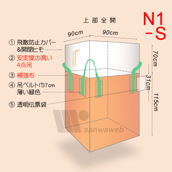 角型フレコンバック-N1-sの画像